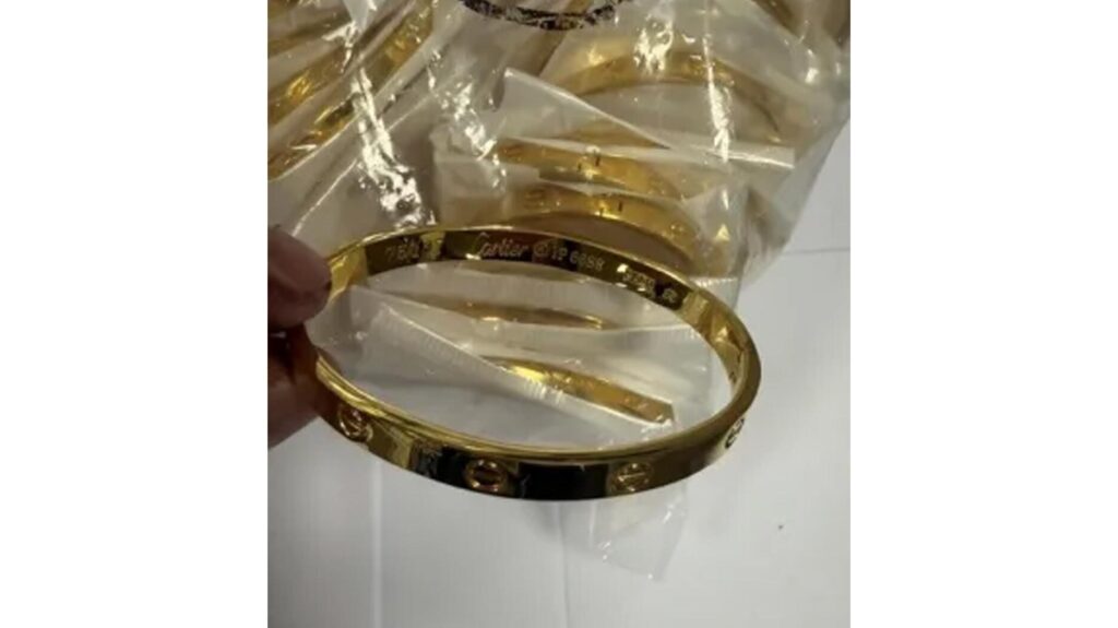 Counterfeit Cartier Love bracelet