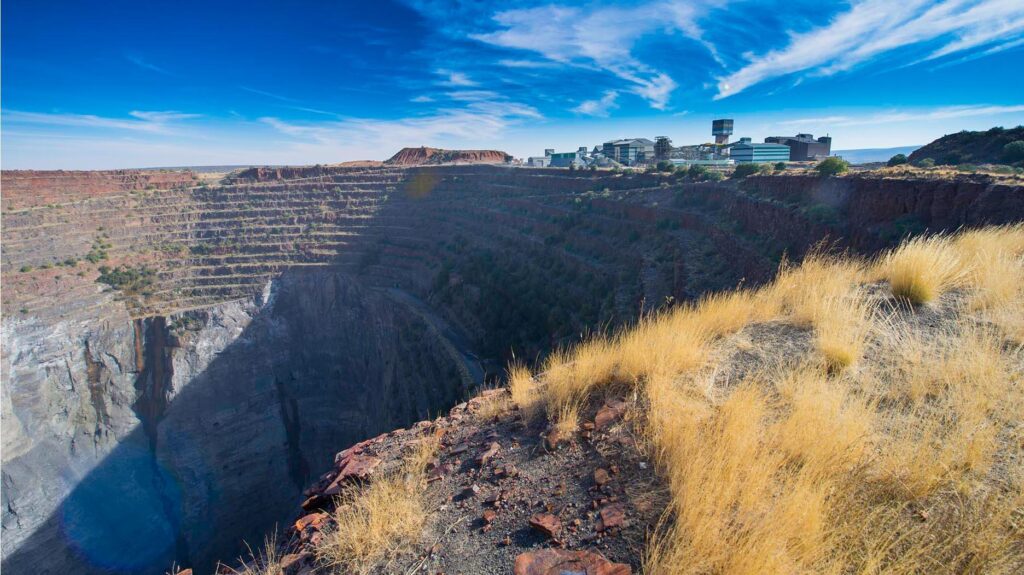 The Finsch Diamond Mine in South Africa, owned by Petra Diamonds Ltd.