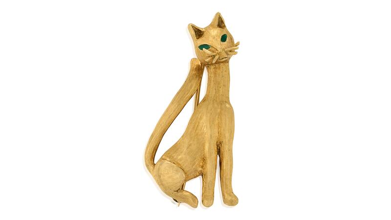 Sandy Lerner Tiffany & Co. épinglette d'un chat entier