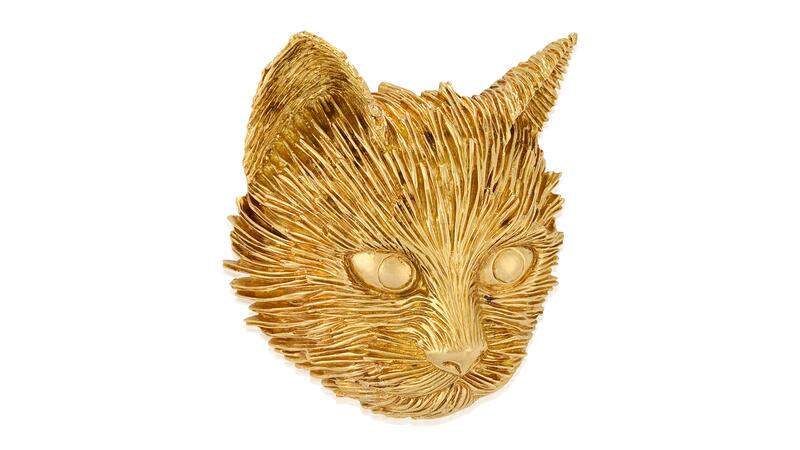 Sandy Lerner Tiffany & Co. épingle représentant une tête de chat
