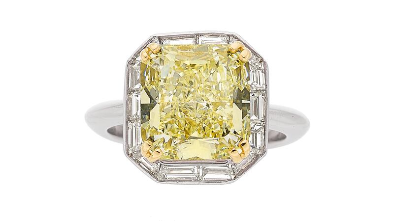Bague Tiffany diamant jaune