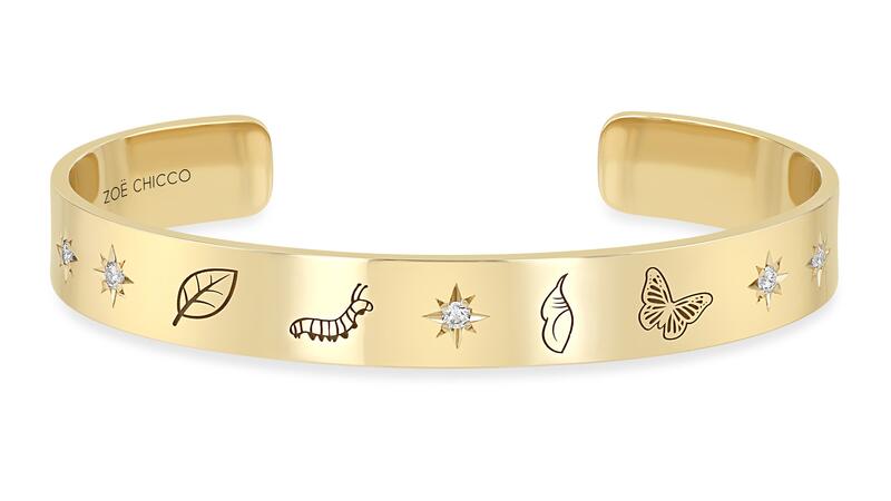 Cynthia Erivo x Zoe Chicco Bracelet manchette large transformation papillon