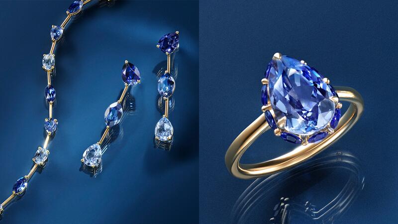 Brilliant Earth Elizabeth Taylor Collection True Blue Ensemble