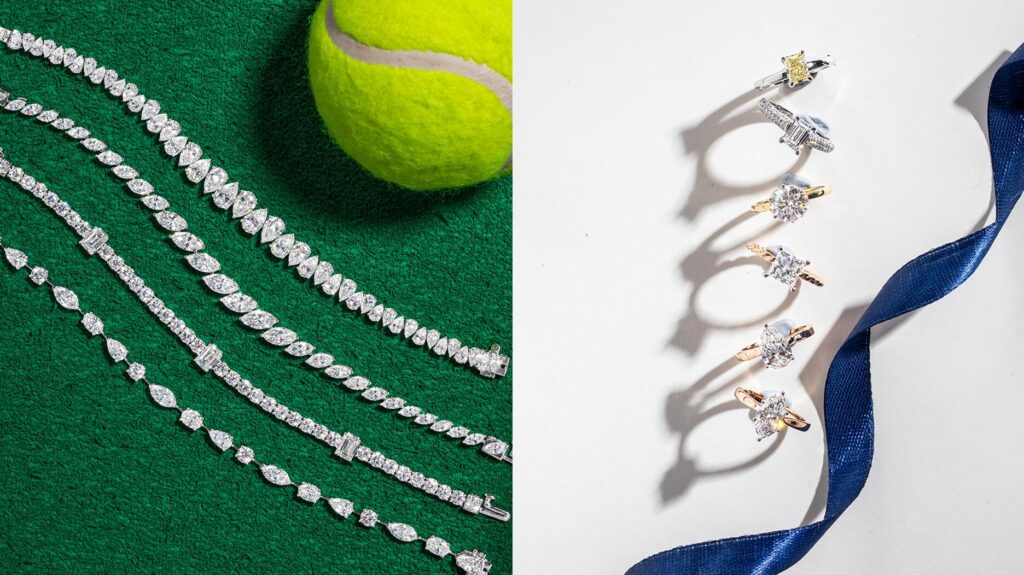 Lab-grown diamond tennis bracelets and rings from Kira Jewels