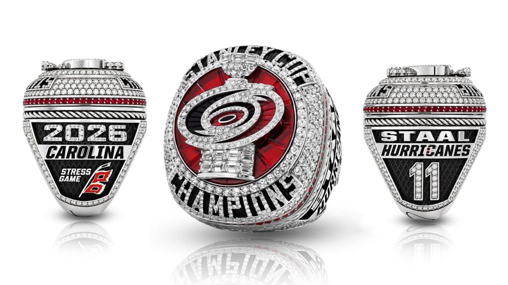 Jason of Beverly Hills Stanley Cup Championship Ring for Carolina Hurricanes
