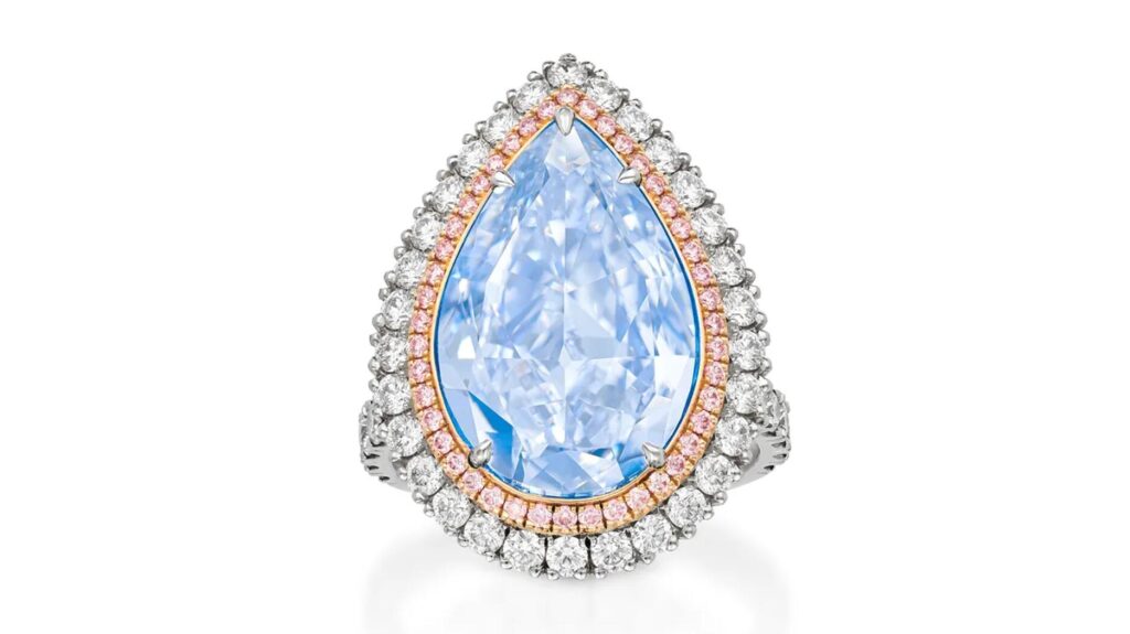 8 carat fancy blue diamond