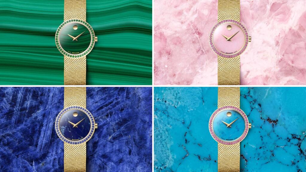 Montres Stephanie Gottlieb Movado en pierre dure