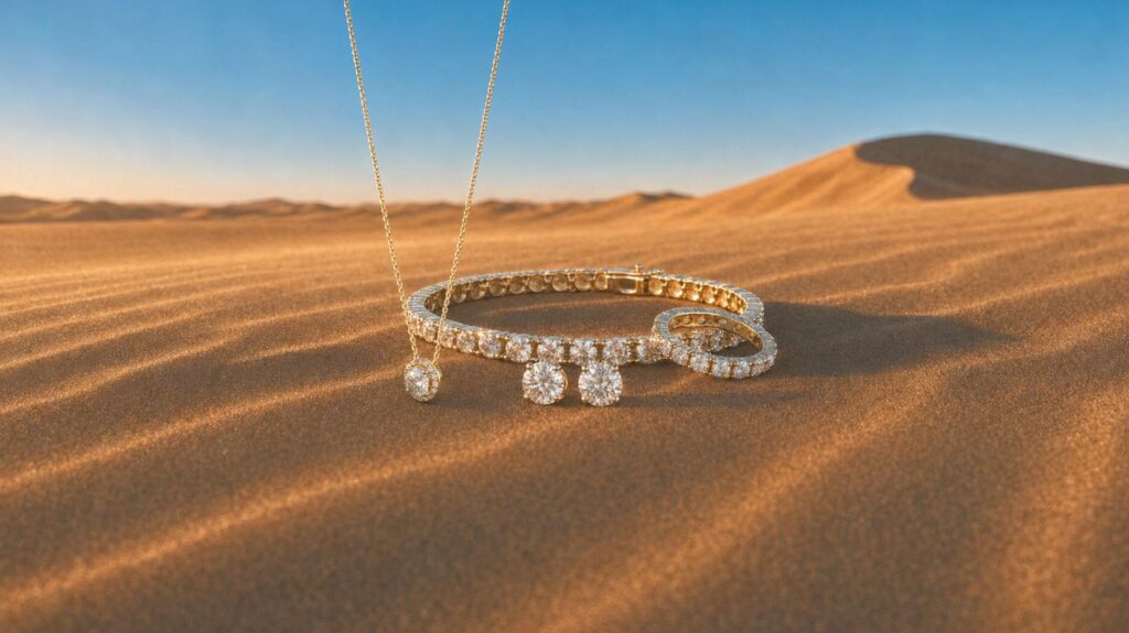 Rio Grande engagement ring and band