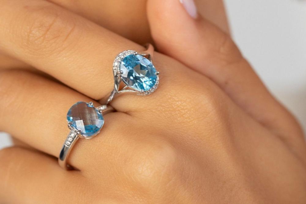 Bague Bonore avec topaze 3 ct 164985