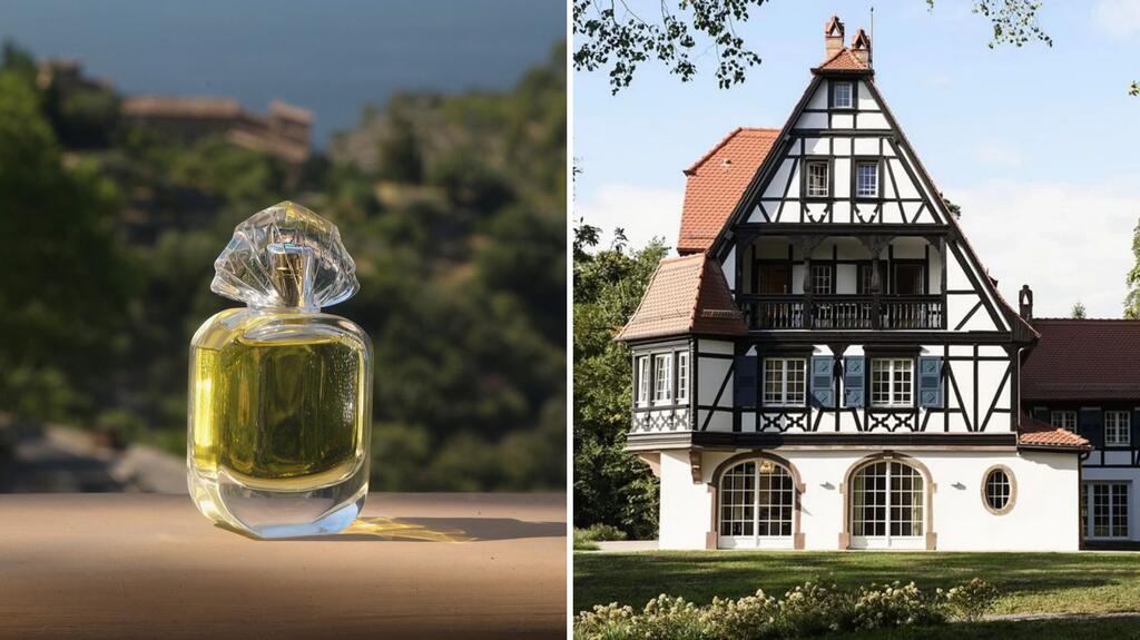 L'« Expérience Parfums Saujet et Cristal Lalique » comprend un séjour de deux nuits à la Villa René Lalique et un coffret de parfums en cristal Lalique fini à la main. Flacon de parfum et Villa René Lalique