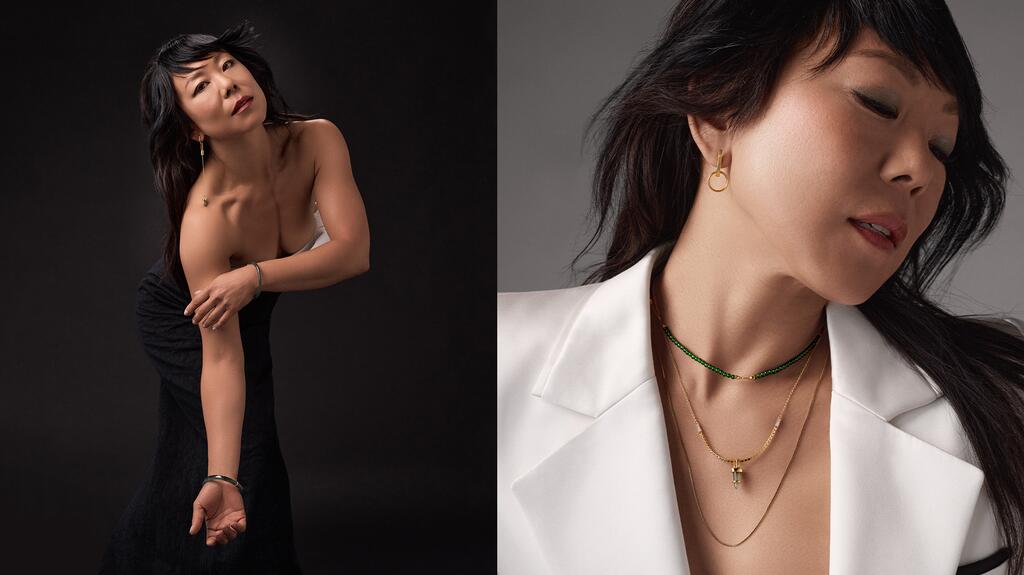 L'actrice Ali Ahn a joué dans la campagne de Bliss Lau pour la collection « Vantage ». Campagne Bliss Lau Vantage avec Ali Ahn