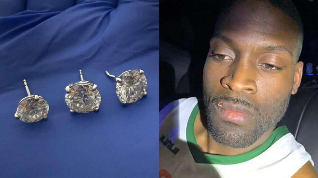 Jaythan Gilder and Stolen Tiffany & Co. Earrings